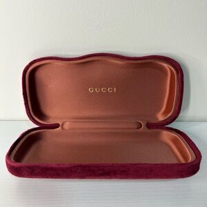 Gucci Glasses Case with burgundy interior